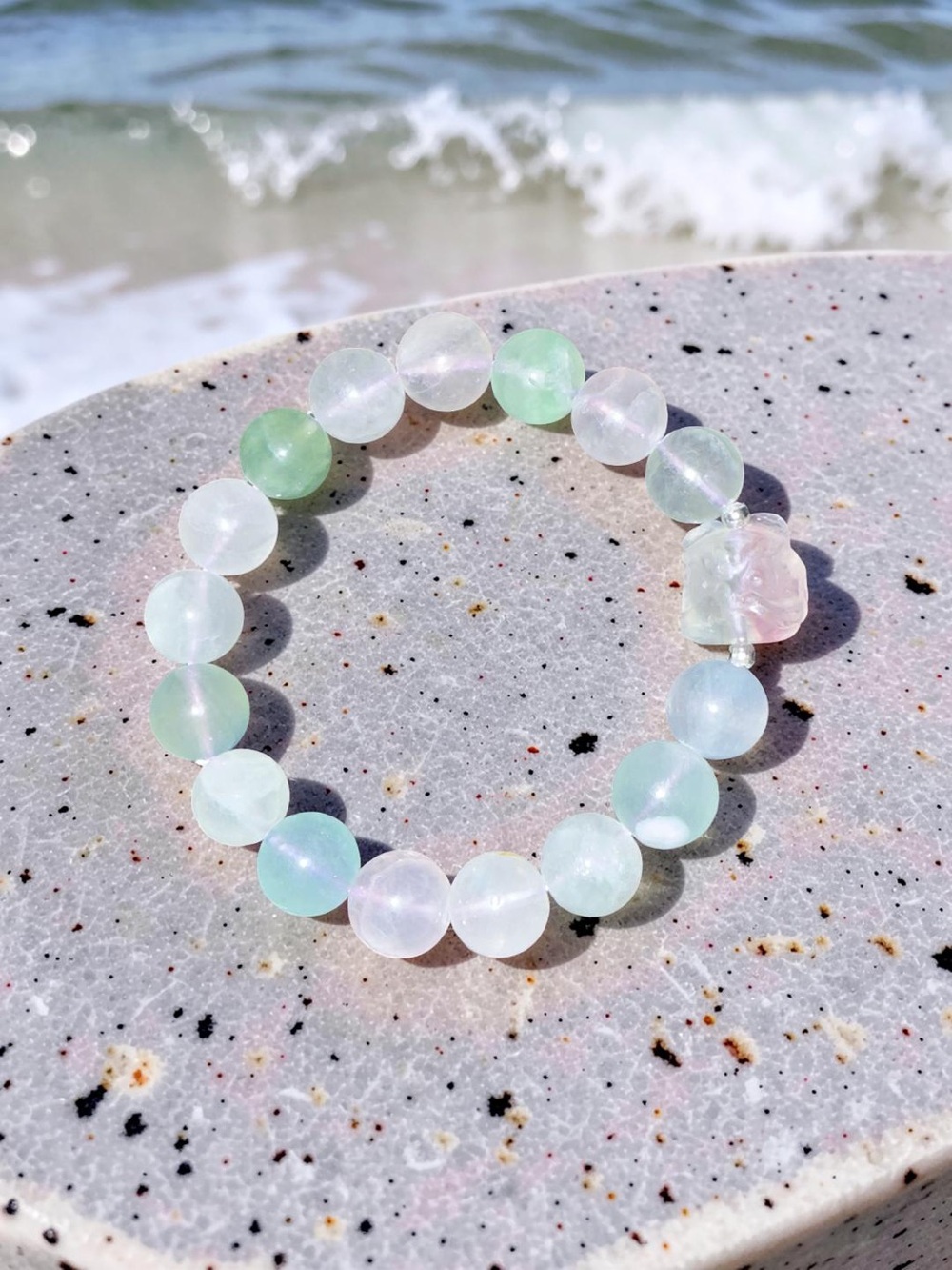 🆕 11.5MM Fluorite Bracelet